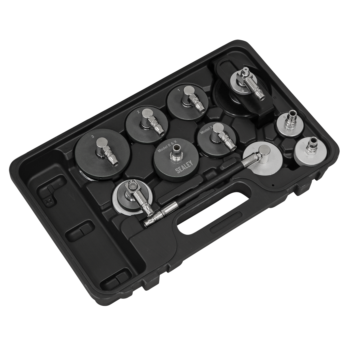 Sealey VS0204D Brake & Clutch Pressure Bleeder Cap Set 10pc