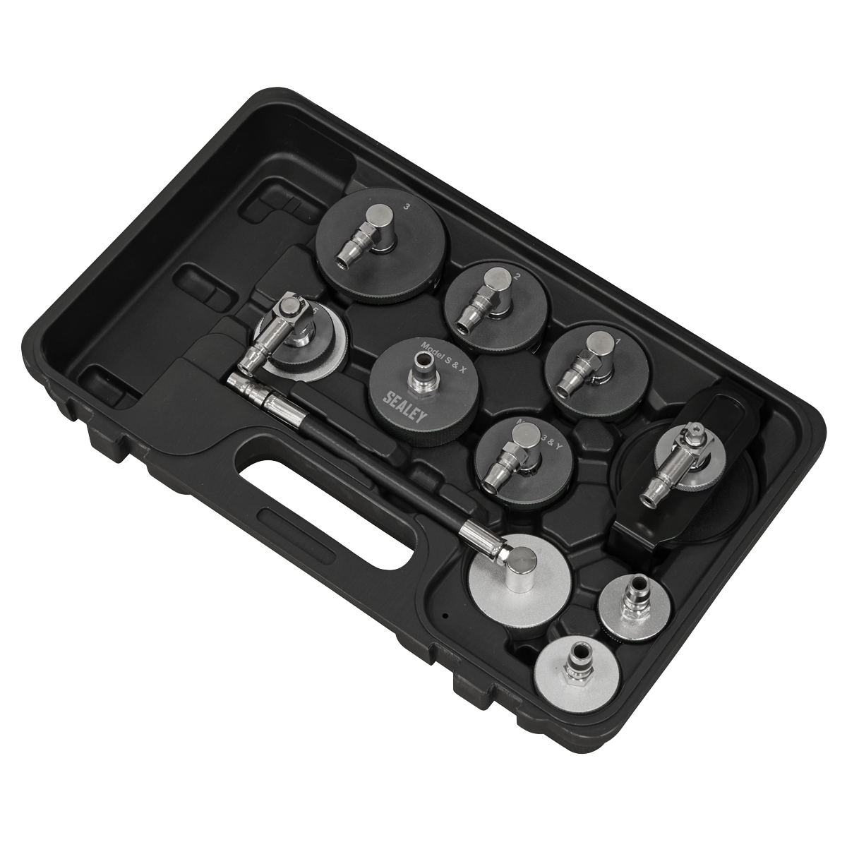 Sealey VS0204D Brake & Clutch Pressure Bleeder Cap Set 10pc