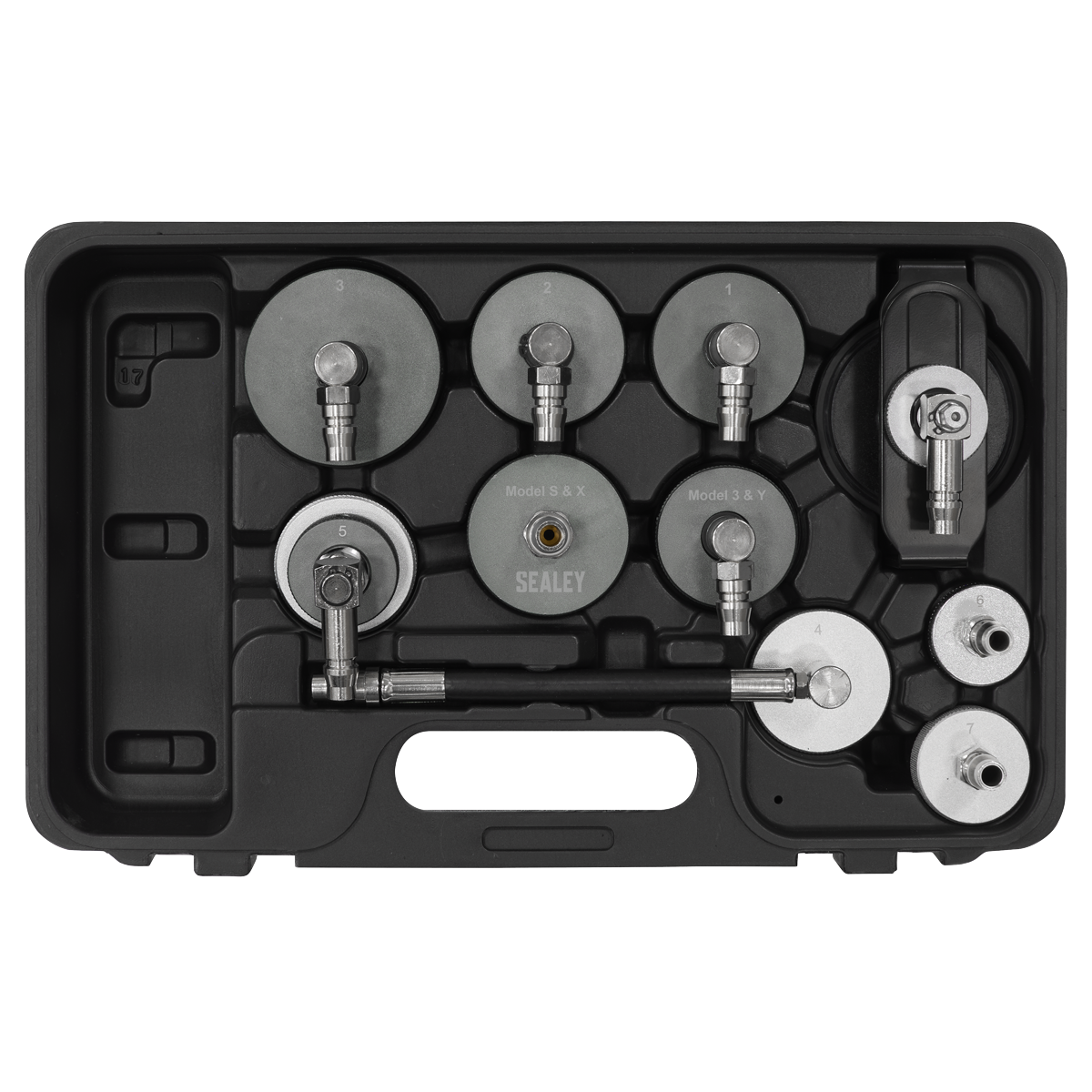 Sealey VS0204D Brake & Clutch Pressure Bleeder Cap Set 10pc