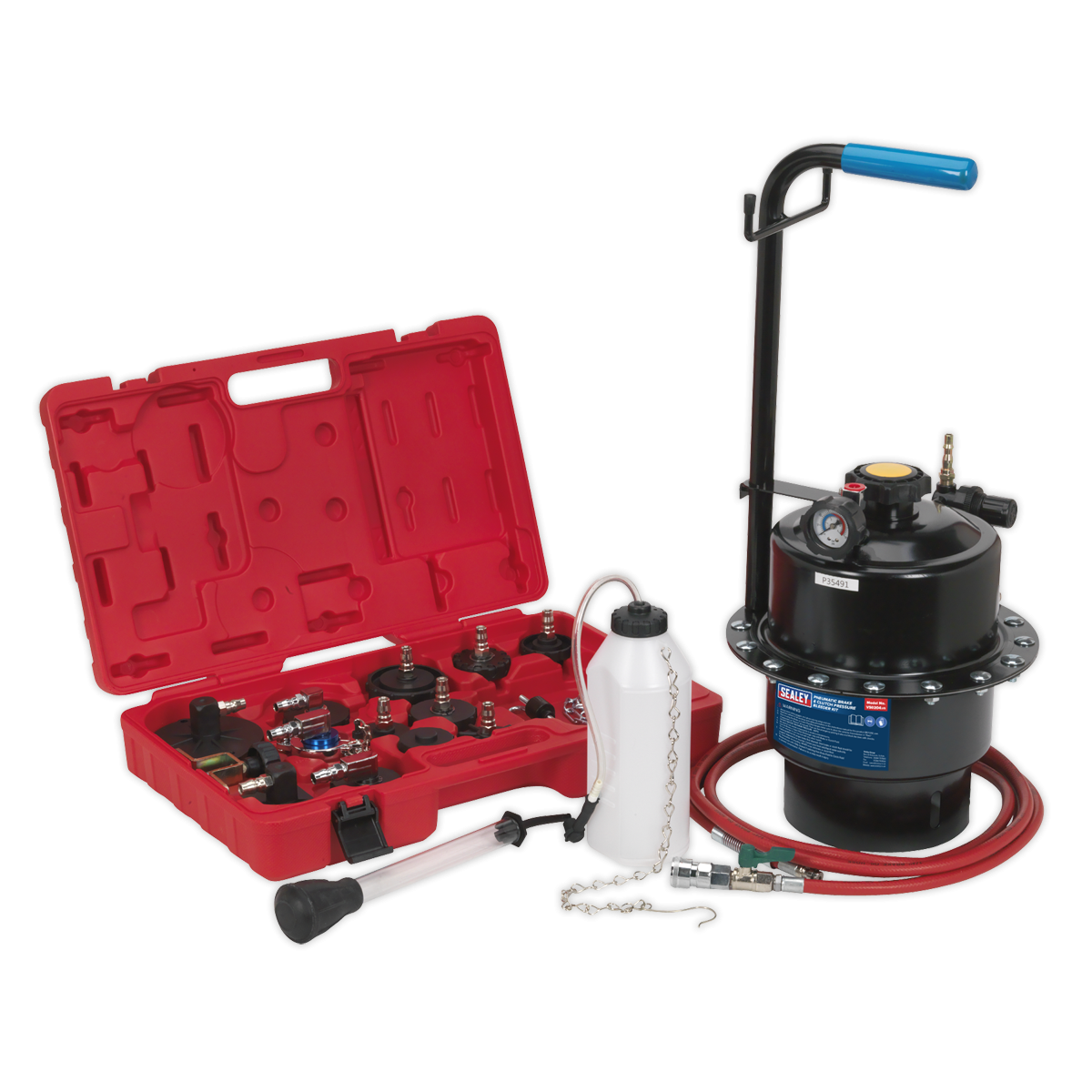 Sealey VS0204 Pneumatic Brake & Clutch Pressure Bleeder Kit 5L