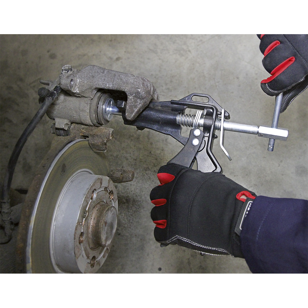 Sealey VS0211 Brake Piston Wind-Back Tool Kit 5pc