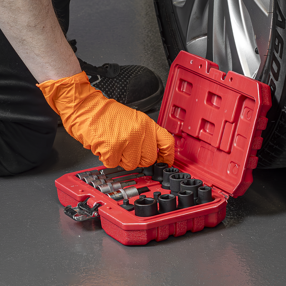 Sealey VS0465 Brake Caliper Socket Set 17pc