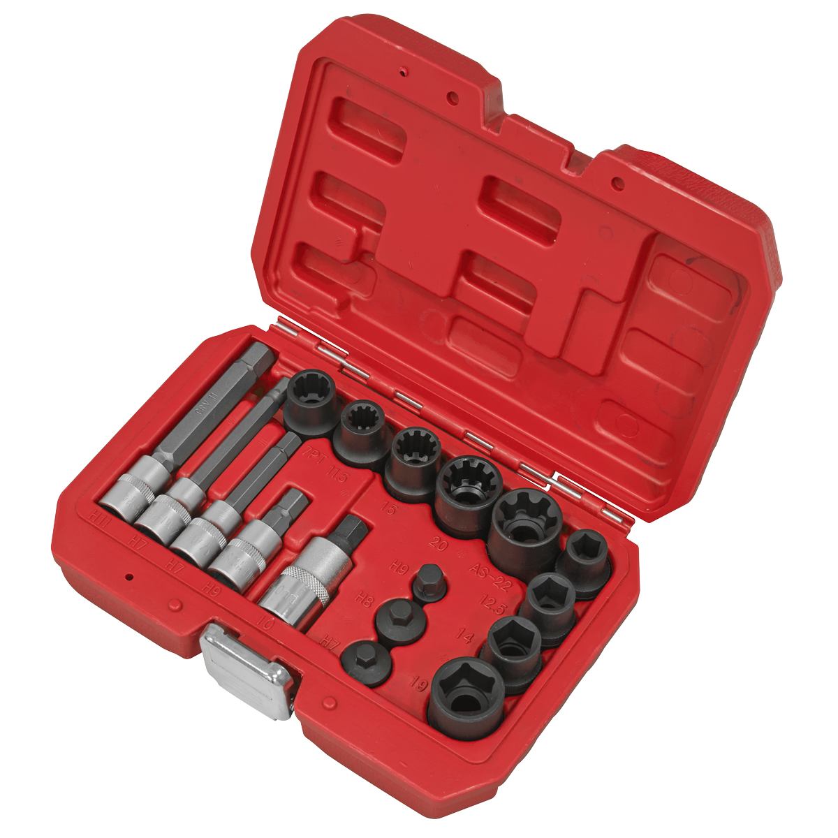 Sealey VS0465 Brake Caliper Socket Set 17pc