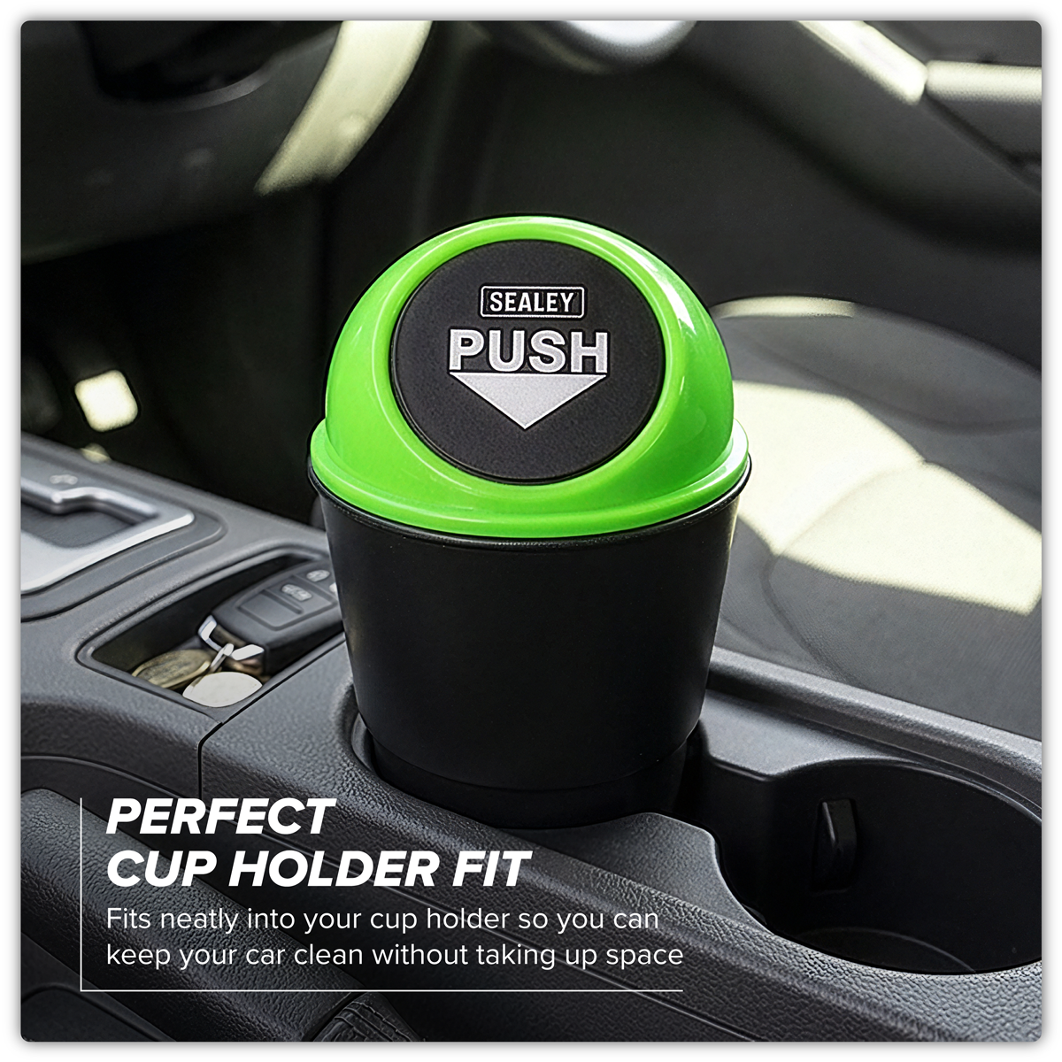 Sealey VS09 Vehicle Cup Holder Bin – Display Box of 9