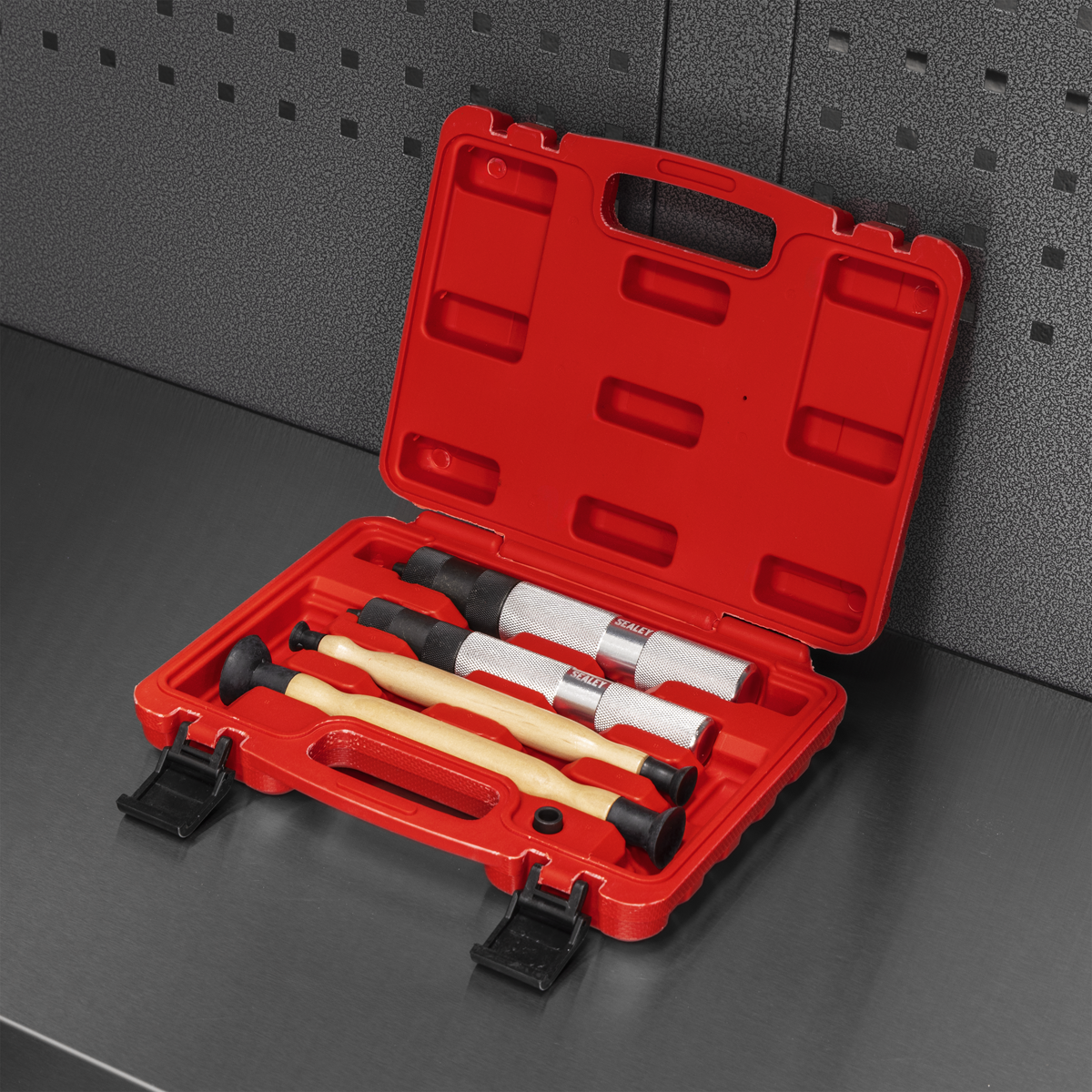 Sealey VS1543 Valve Collet Remover/Installer Lapping Set 5pc