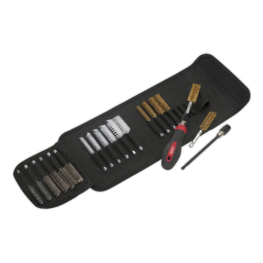 Sealey VS1800 Cleaning & Decarbonising Brush Set 20pc