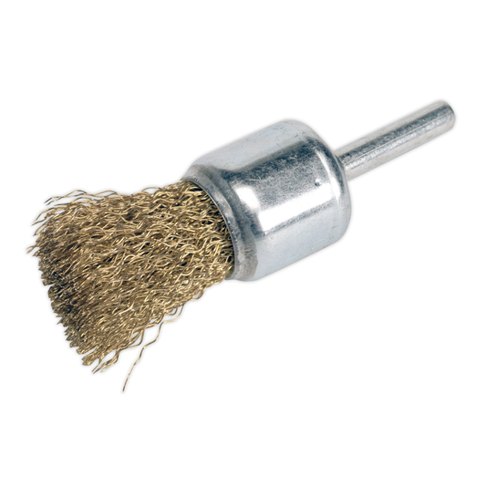 Sealey VS1803 Flat Top Crimped Wire Decarbonising Brush 25mm