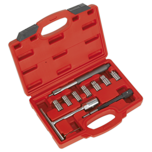 Sealey VS2055 Diesel Injector Seat Cleaner Set 10pc