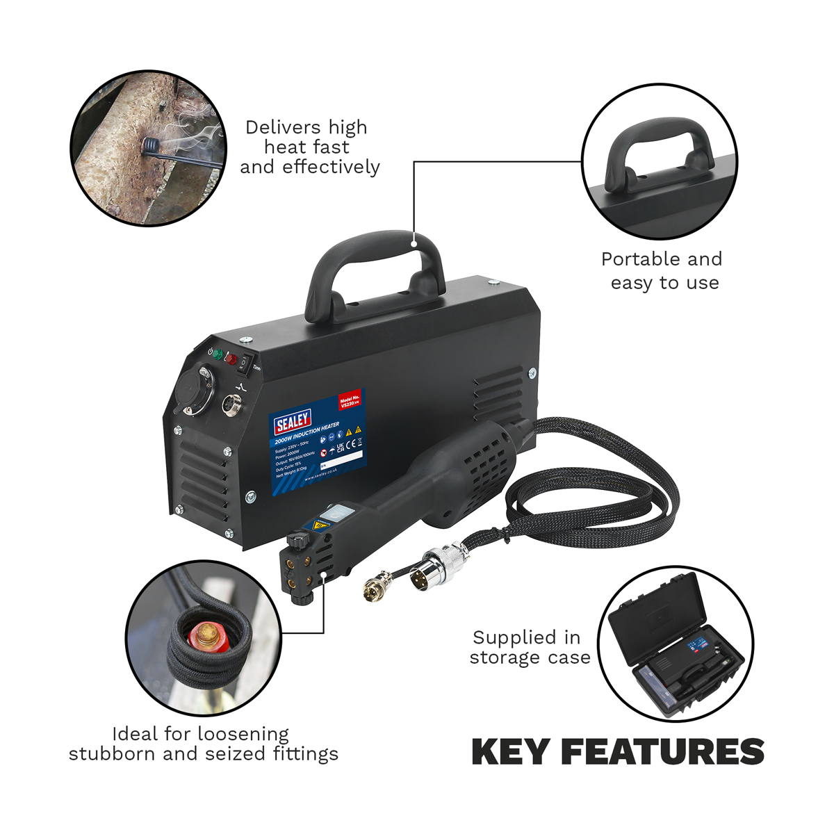 Sealey VS230 Induction Heater 2000W