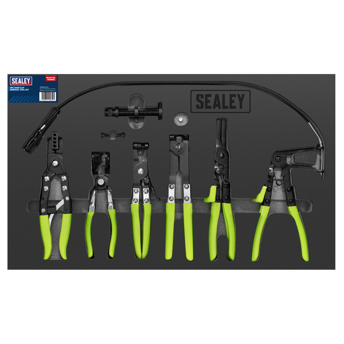 Sealey VS2662 Hose Clip Removal Tool Set 7pc