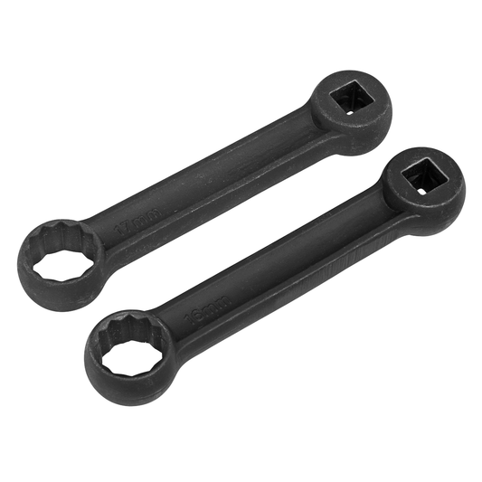 Sealey VS3005 Engine Mount Spanner for Mercedes 16 & 17mm 2pc