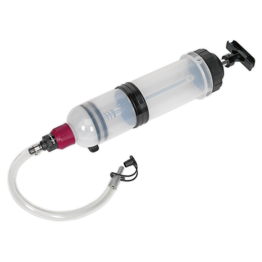 Sealey VS405 Automotive Fluid Filler/Extractor Syringe with Viton® Seals 1.5L