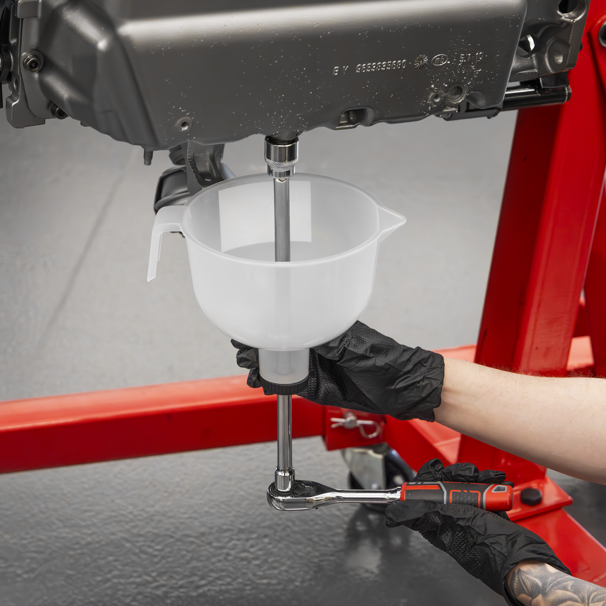 Sealey VS409 Oil Capture Extension Funnel Set