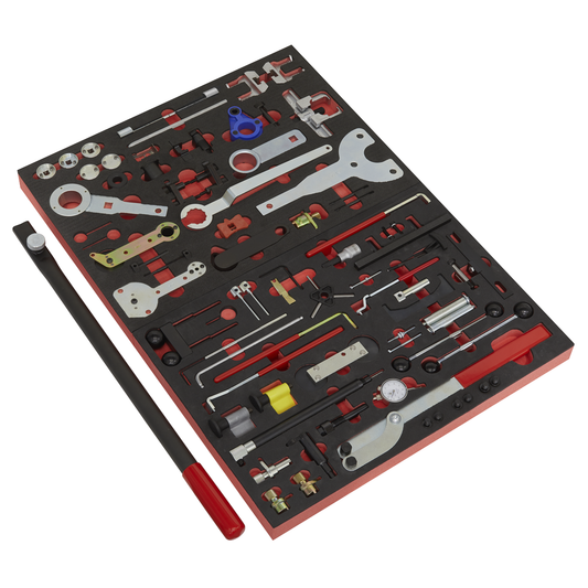 Sealey VS5100MK Diesel/Petrol Master Timing Tool Kit for VAG 59pc - Belt/Chain Drive
