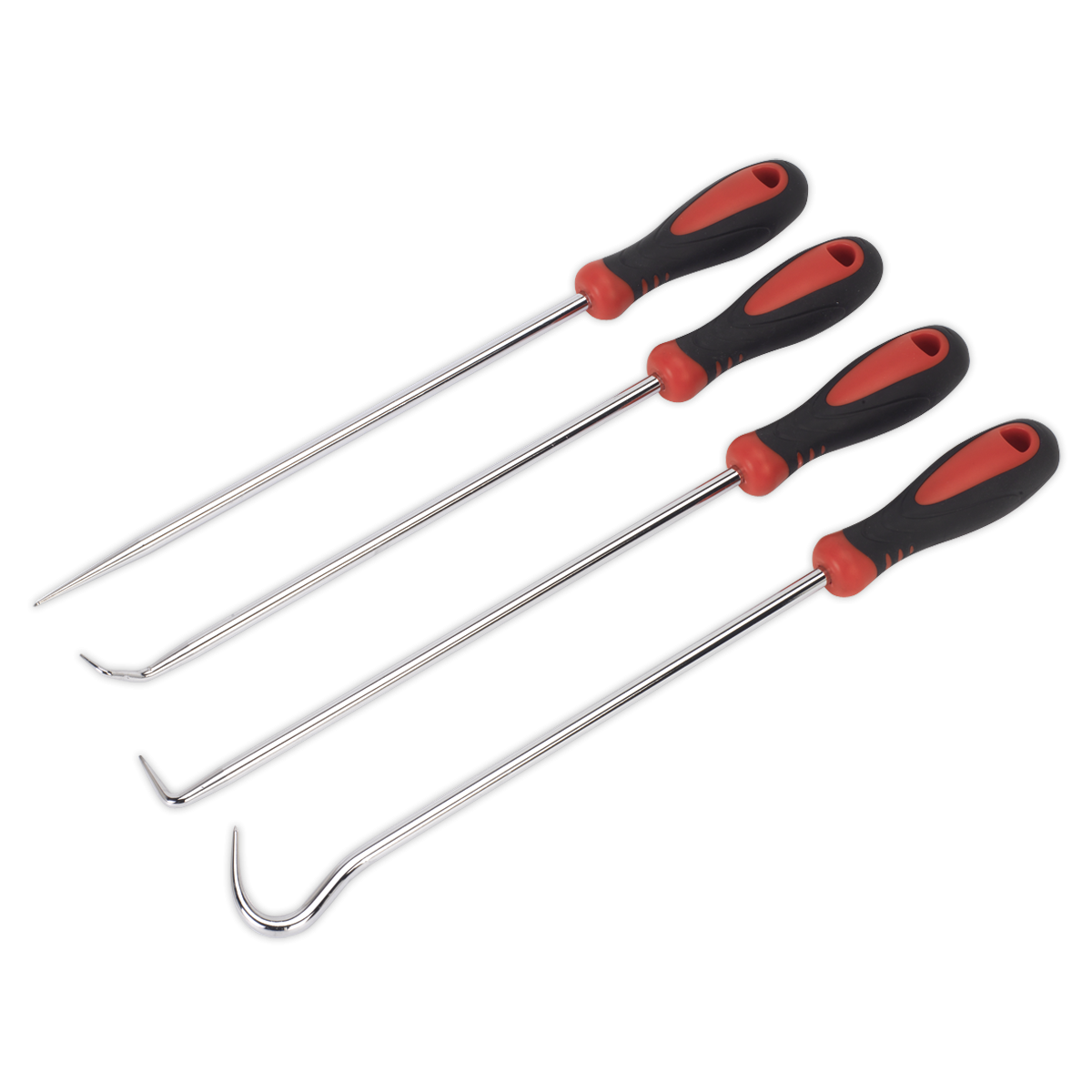 Sealey VS5210 Extra-Long Pick & Hook Set 4pc