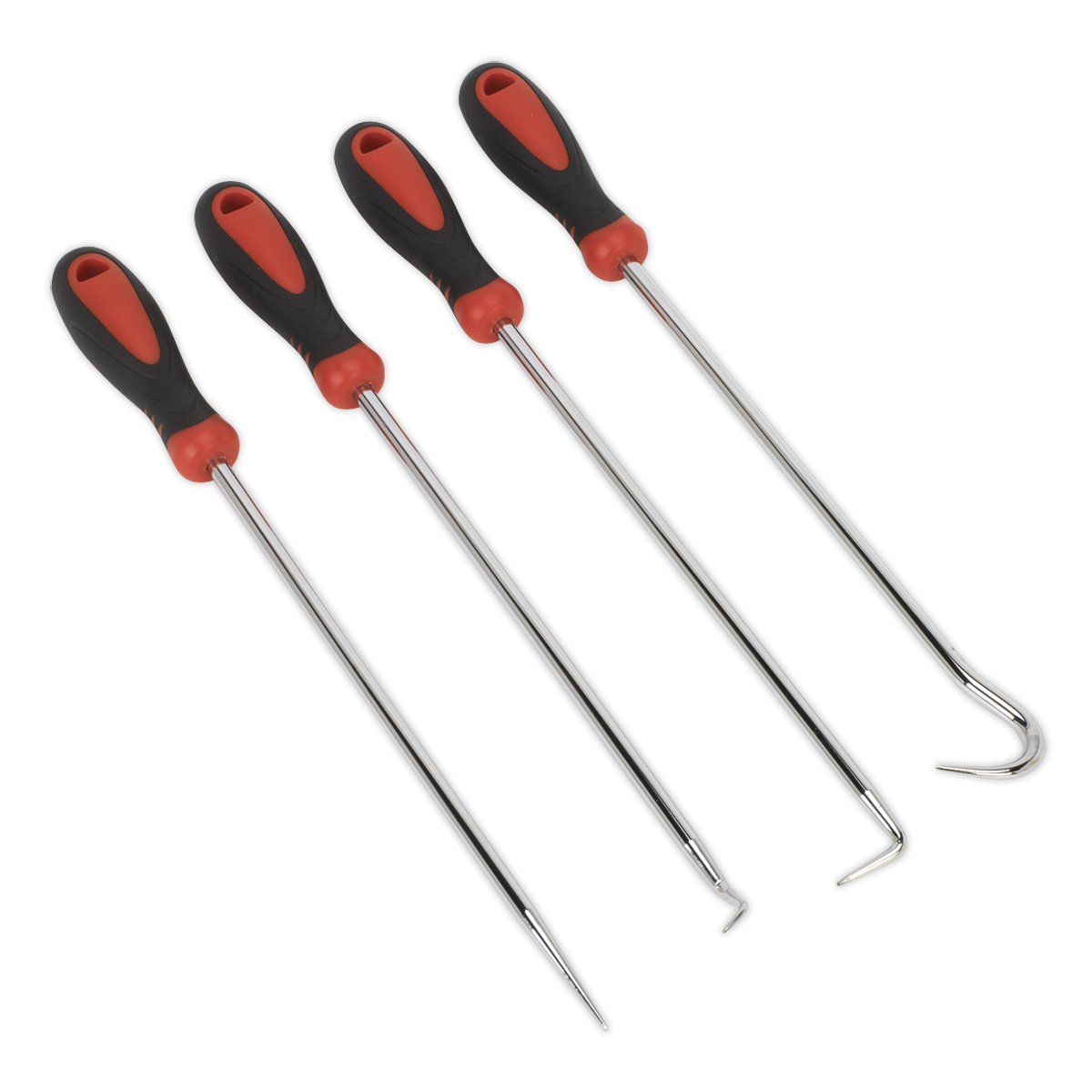 Sealey VS5210 Extra-Long Pick & Hook Set 4pc