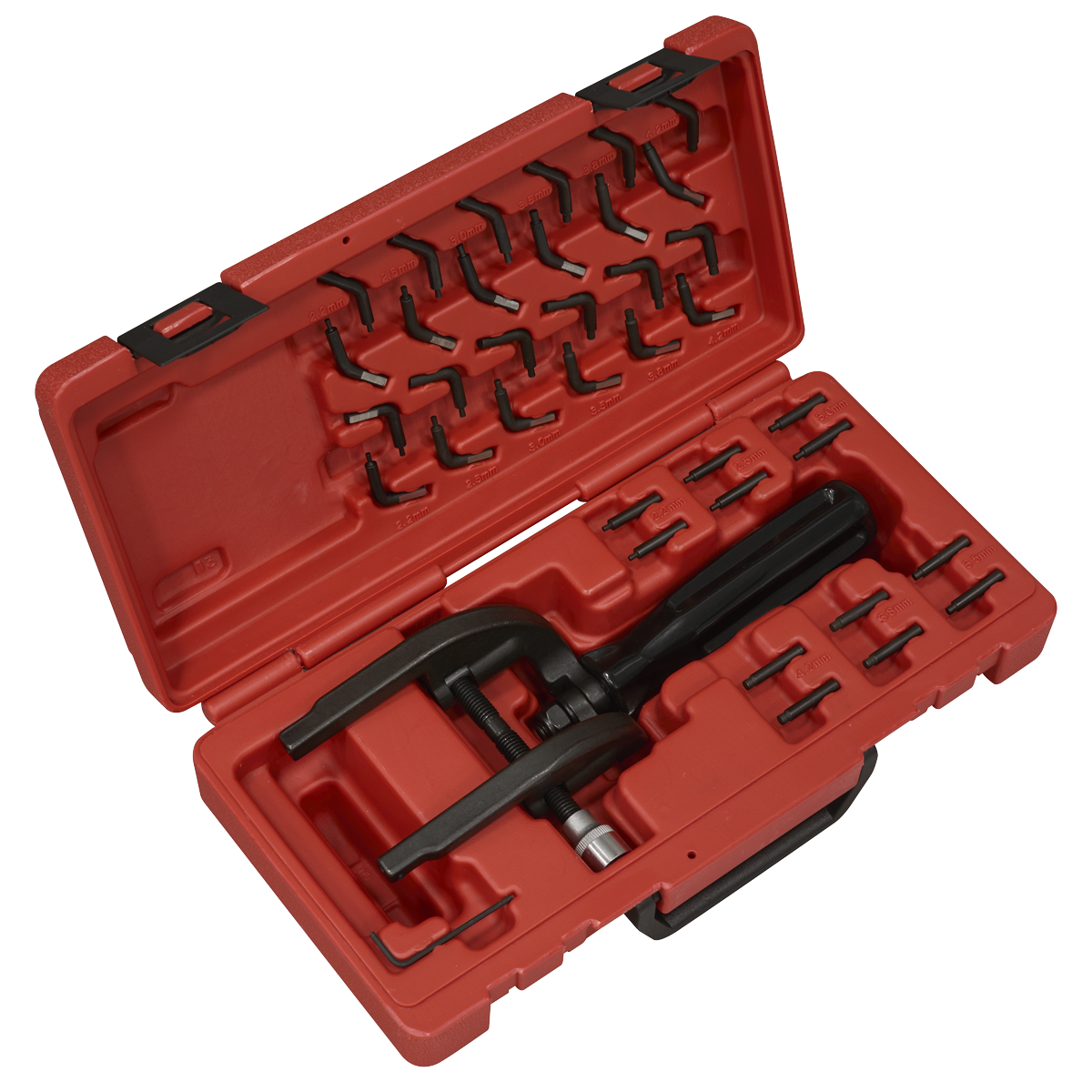 Sealey VS7050 Heavy-Duty Locking Ring Pliers with Alternative Tips