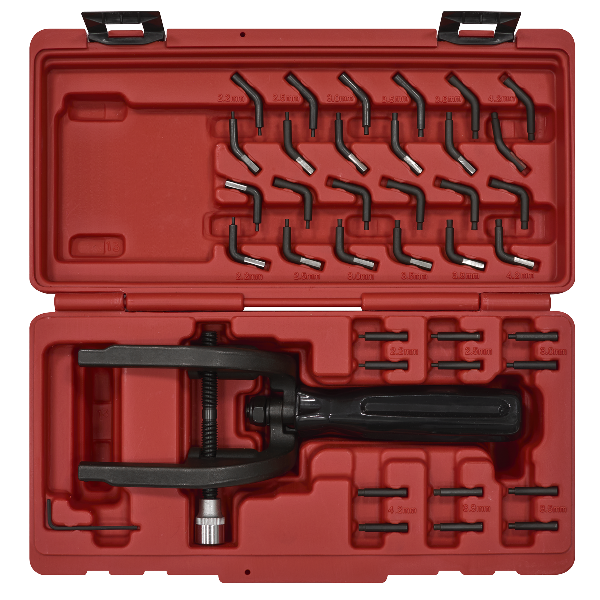 Sealey VS7050 Heavy-Duty Locking Ring Pliers with Alternative Tips
