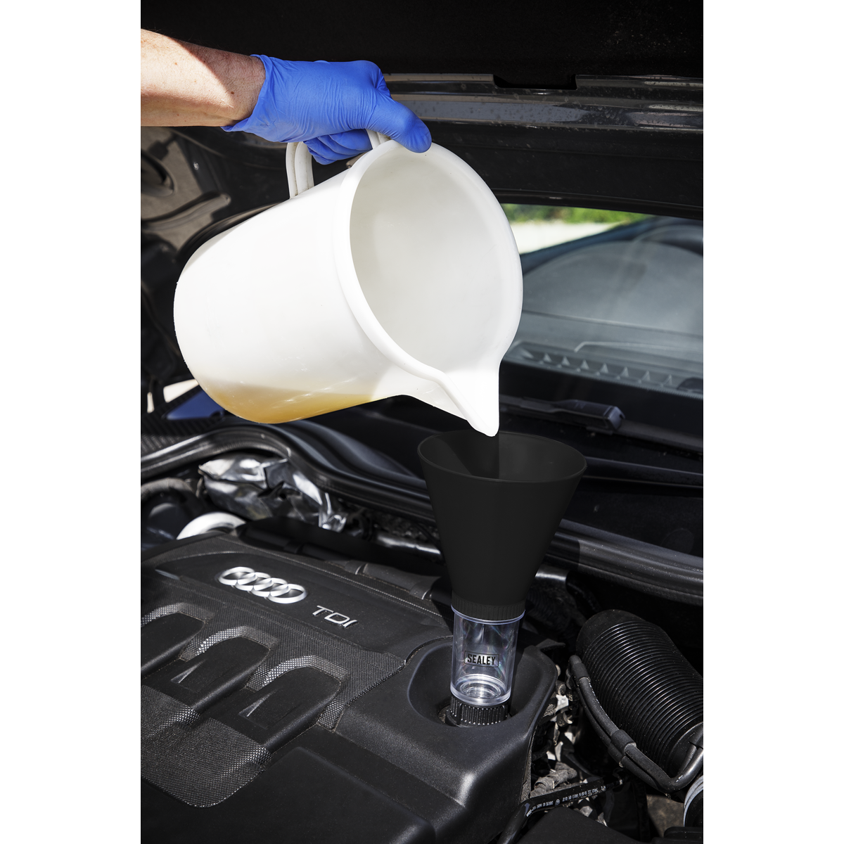 Sealey VS7105 Engine Oil Funnel Set for Audi/Seat/Skoda/Volkswagen 5pc