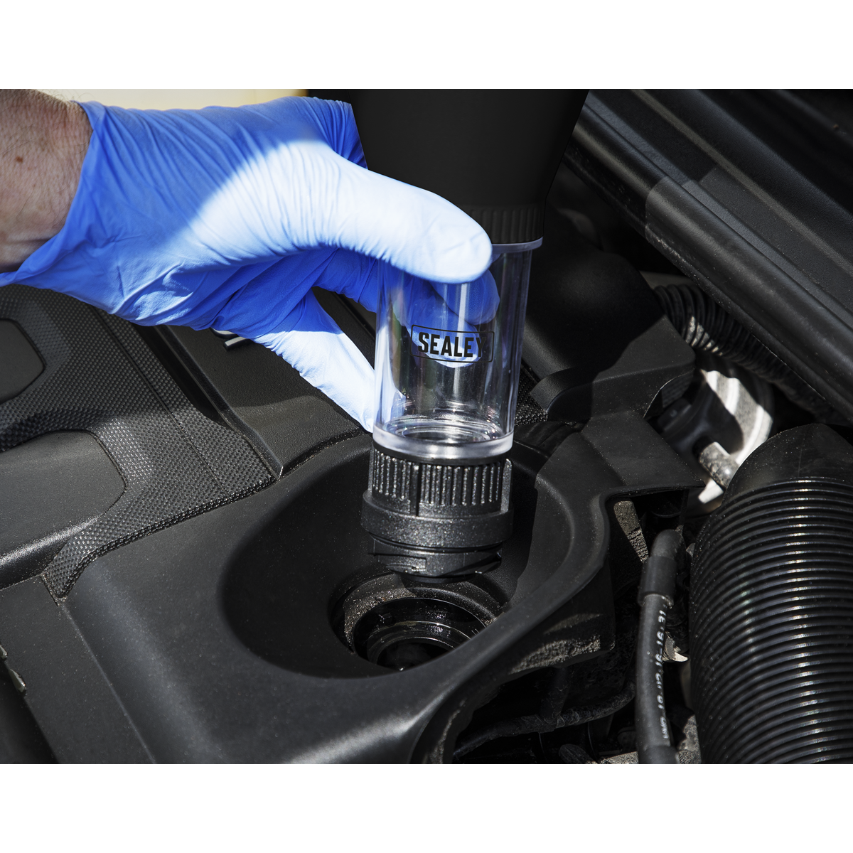 Sealey VS7105 Engine Oil Funnel Set for Audi/Seat/Skoda/Volkswagen 5pc