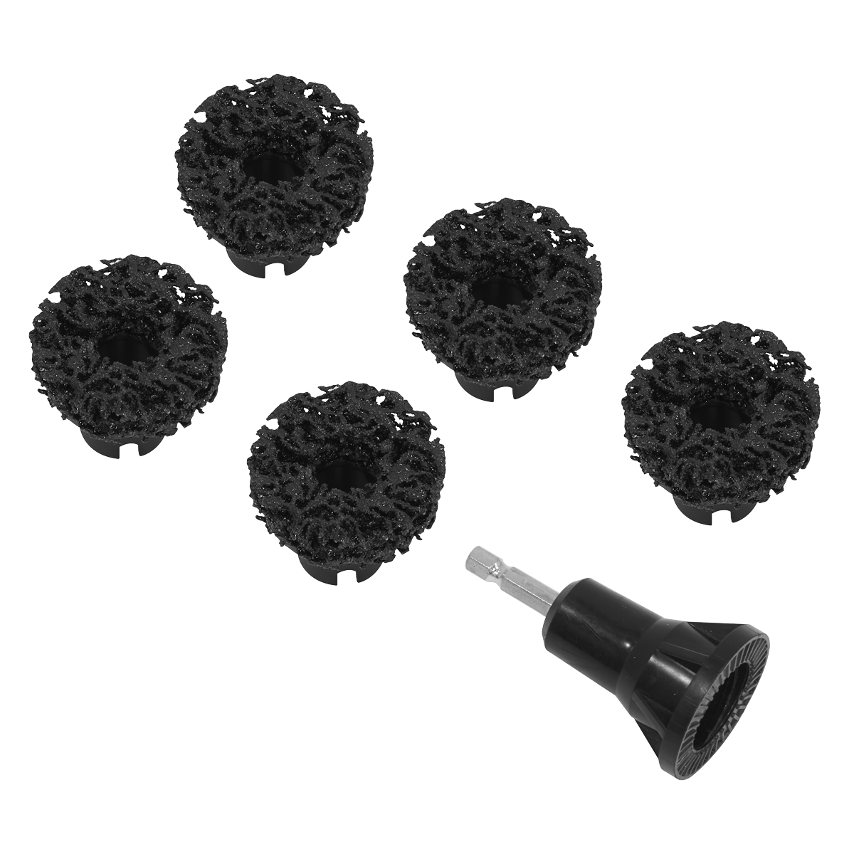 Sealey VS8005 Stud Hub Cleaner Set 6pc