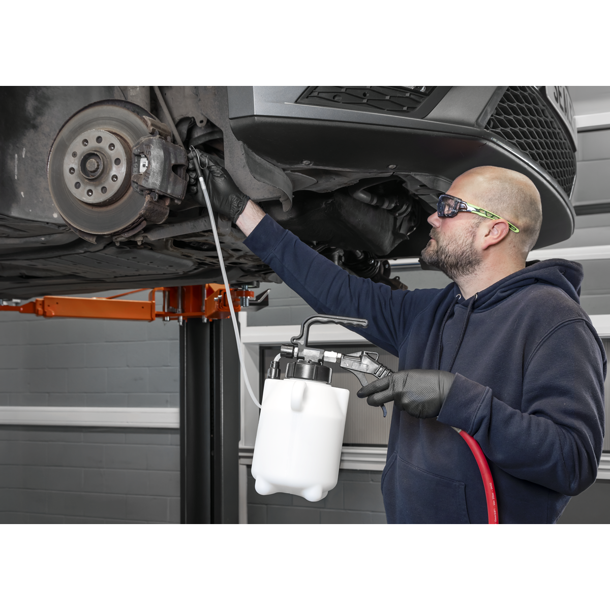 Sealey VS835 Pneumatic Fluid Extractor/Brake Bleeder 2.5L