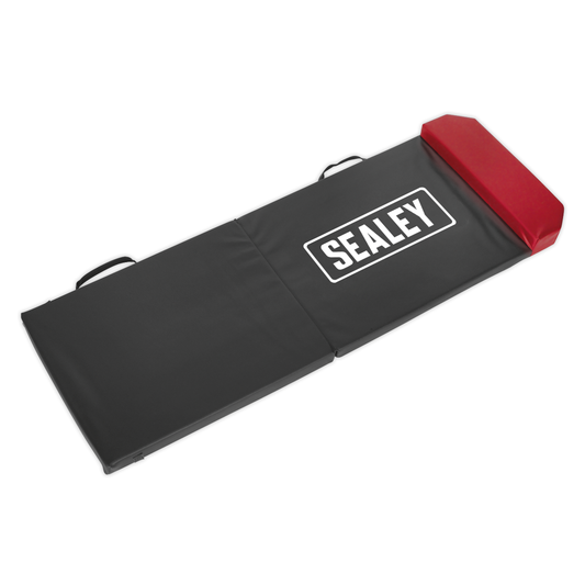 Sealey VS860 Folding Mechanic's Mat with Headrest 35mm