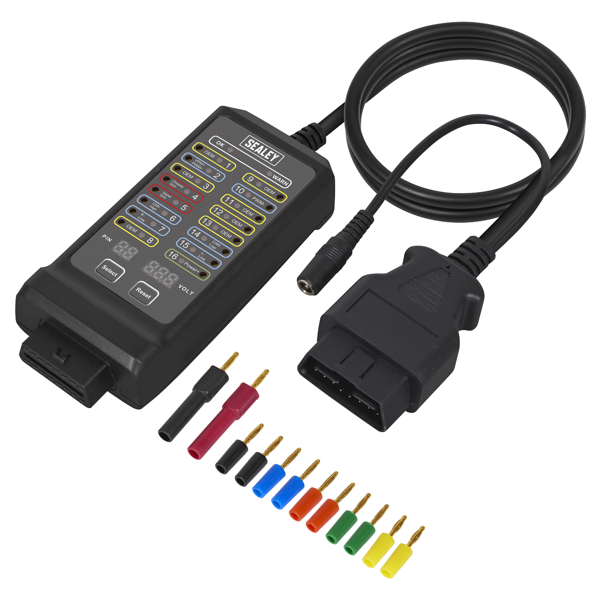 Sealey VS8813 OBD Breakout Box 16-Pin 12V/24V