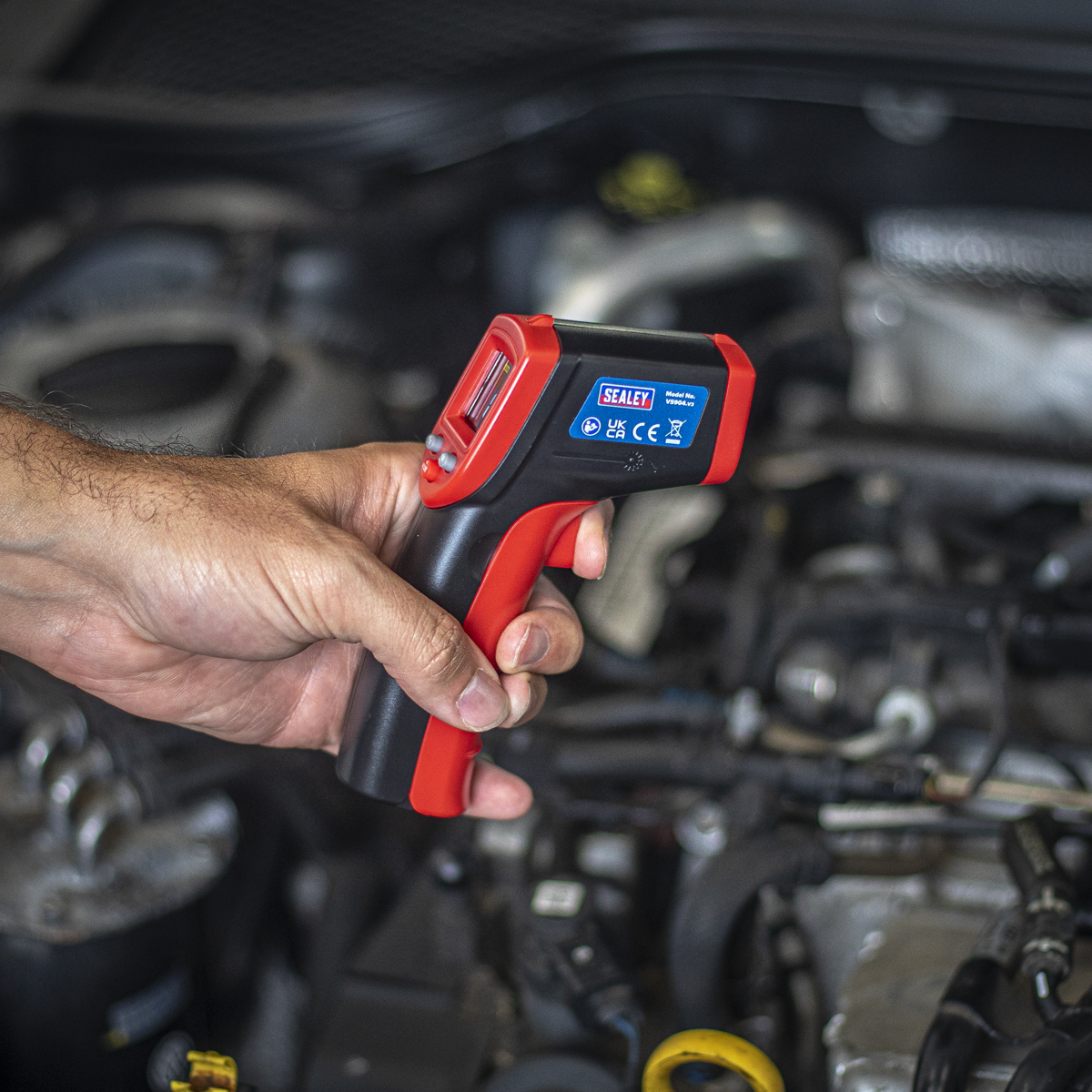 Sealey VS904 Infrared Laser Digital Thermometer 12:1