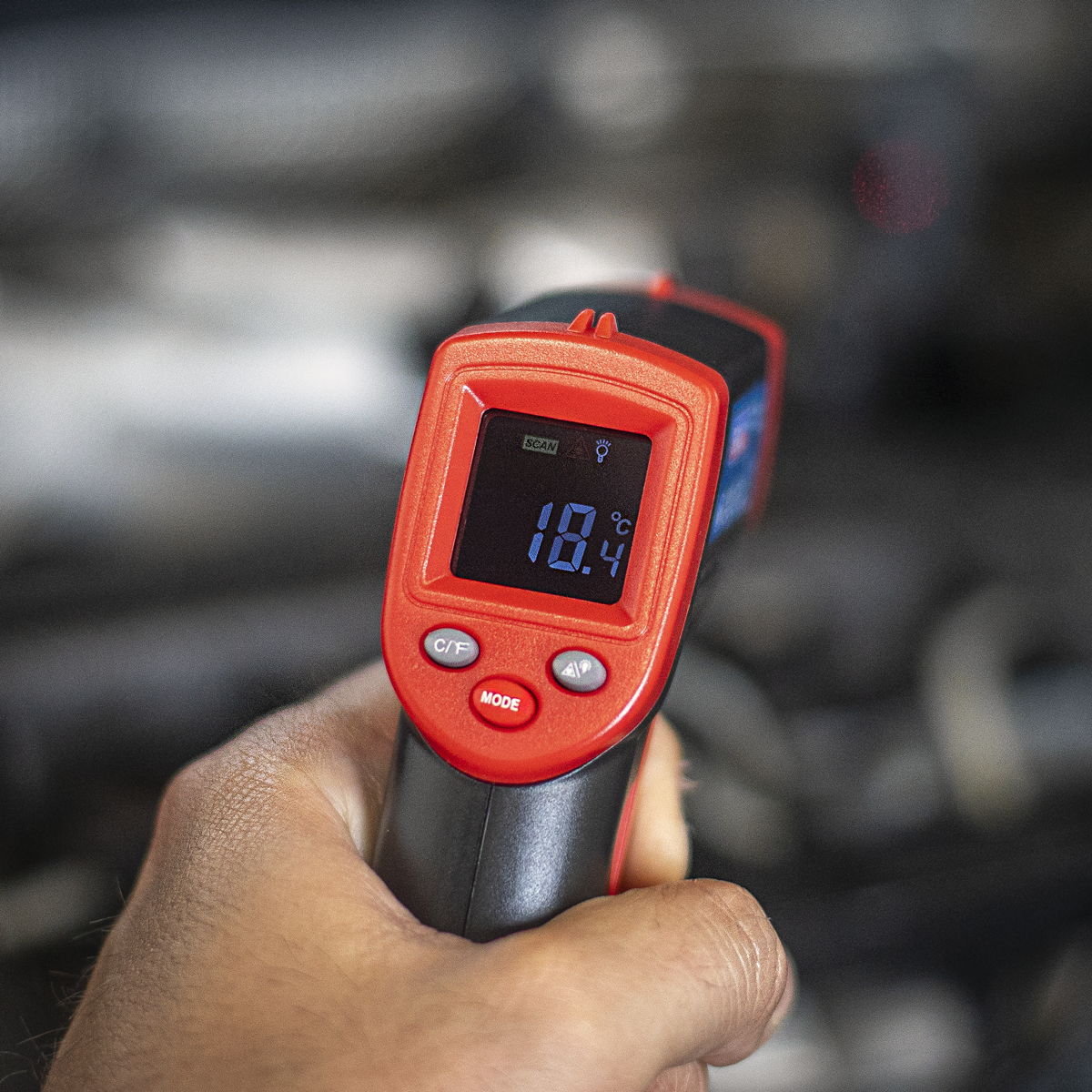 Sealey VS904 Infrared Laser Digital Thermometer 12:1