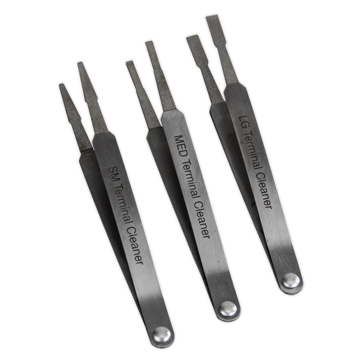 Sealey VS9202 Diamond Grip Terminal Cleaner Set 3pc