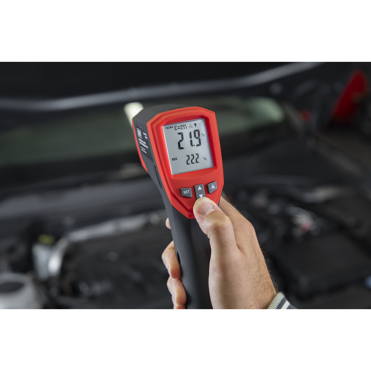 Sealey VS942 Infrared Dual Laser Digital Thermometer 30:1