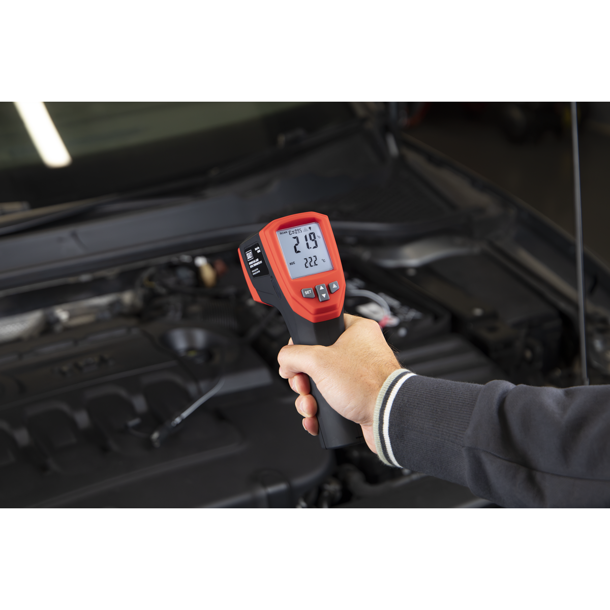 Sealey VS942 Infrared Dual Laser Digital Thermometer 30:1