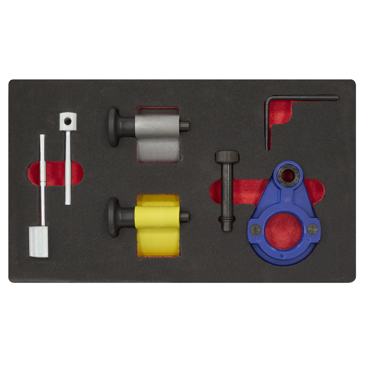 Sealey VSE2092 Diesel Engine Timing Tool Kit 1.2D/1.4D/1.6D/2.0D - for VAG, Ford & Mitsubishi - Belt Drive