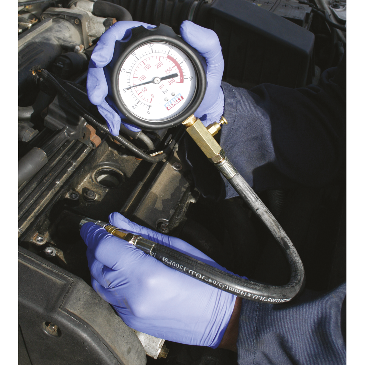 Sealey VSE300D Petrol Compression Tester Deluxe Kit 6pc