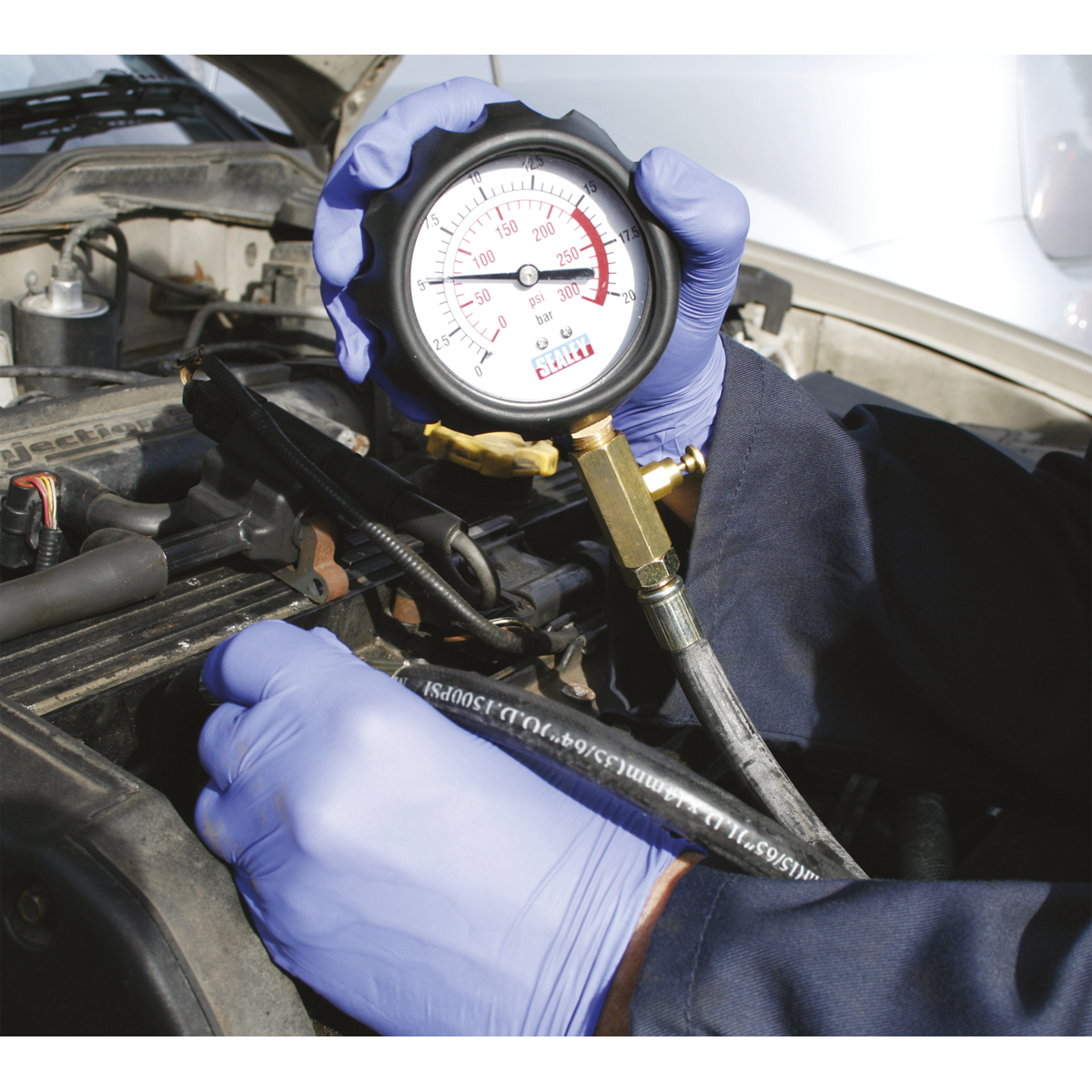 Sealey VSE300D Petrol Compression Tester Deluxe Kit 6pc