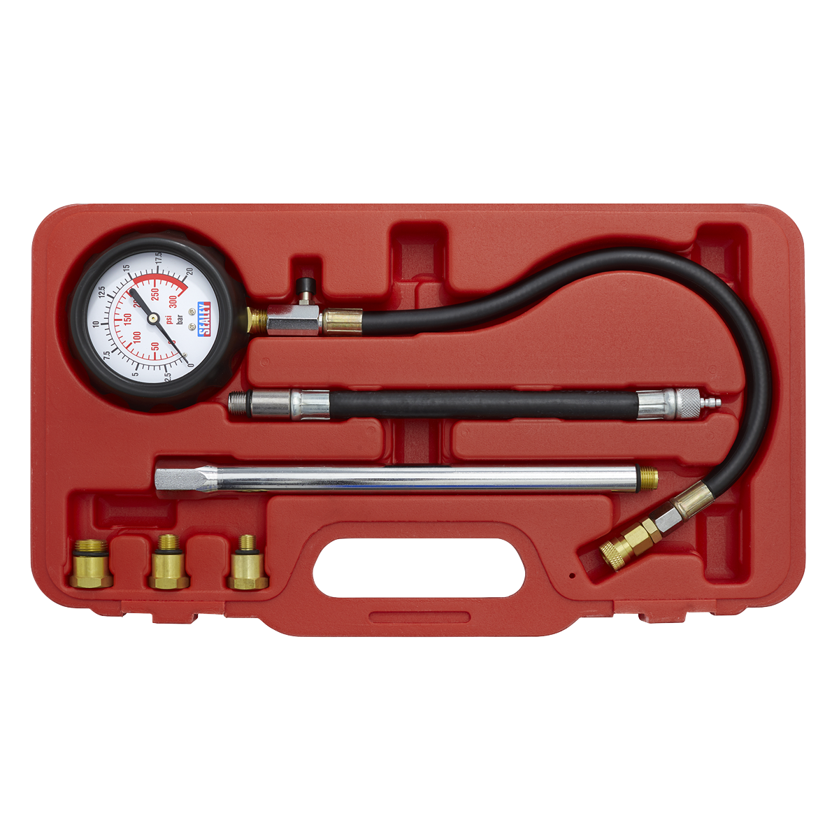 Sealey VSE300D Petrol Compression Tester Deluxe Kit 6pc