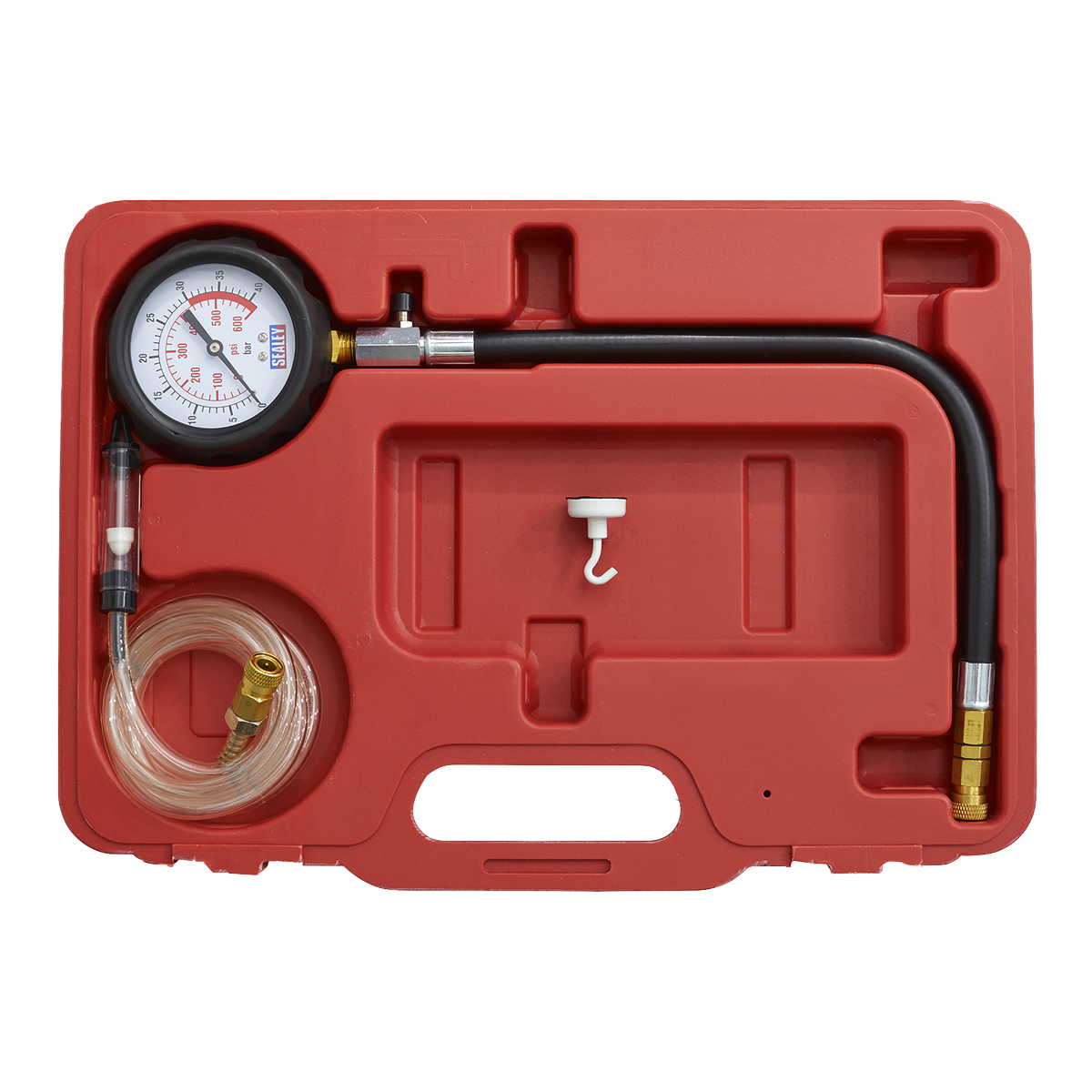 Sealey VSE3157 Diesel Compression Gauge, Hose & TDC Base Kit
