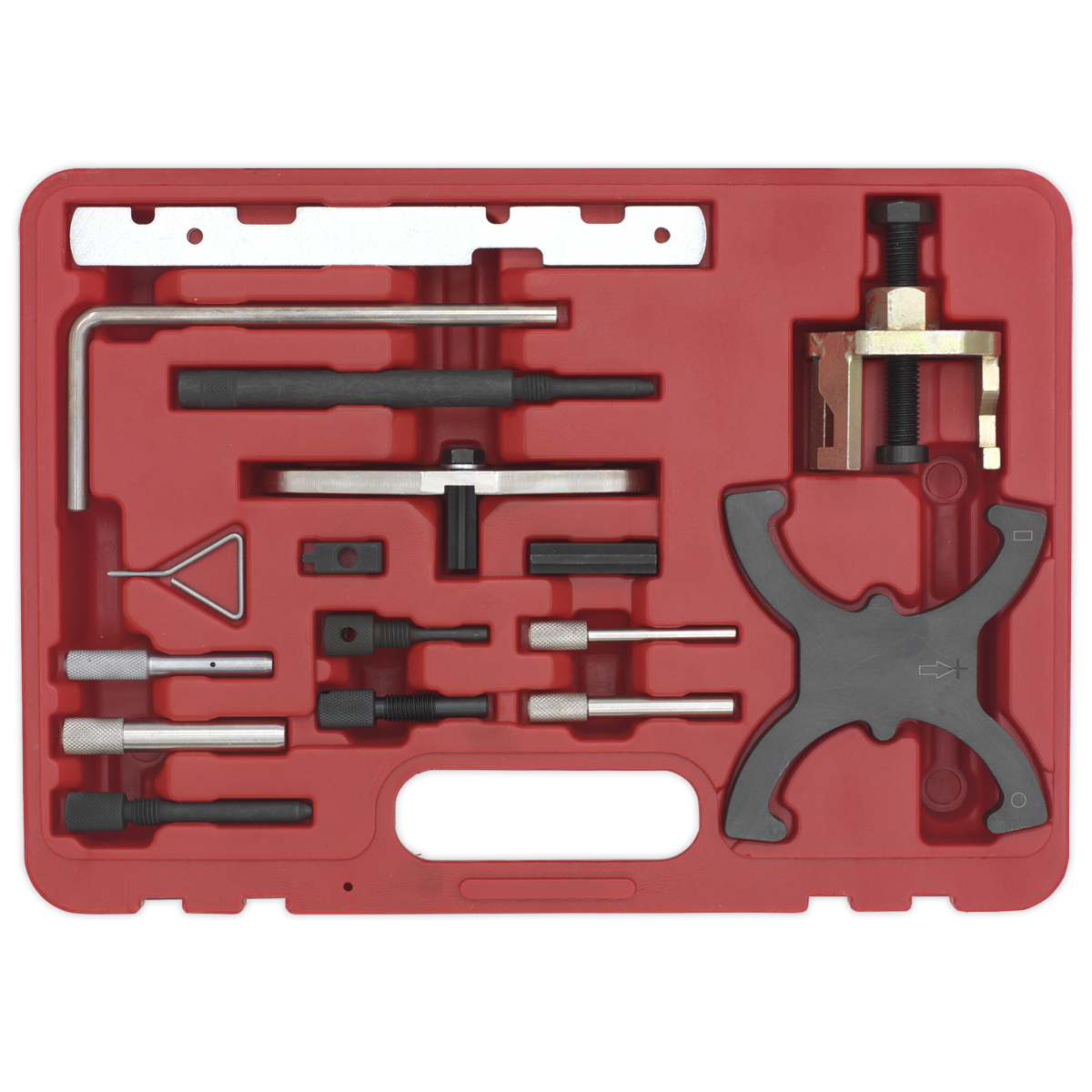 Sealey VSE5042A Diesel/Petrol Engine Timing Tool Combination Kit - for Ford, PSA - Belt/Chain Drive