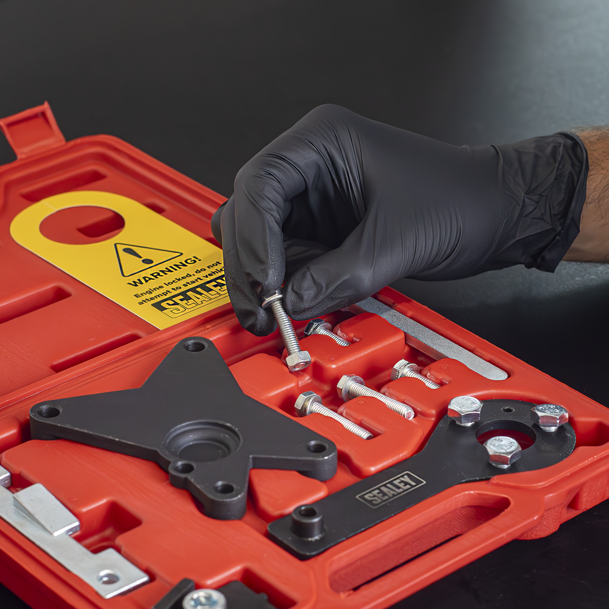 Sealey VSE5061 Petrol Engine Timing Tool Kit - for Alfa Romeo, Fiat, Ford, Lancia 1.2/1.4 8v - Belt Drive