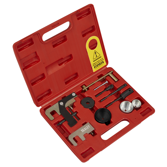 Sealey VSE5871A Diesel Engine Timing Tool Kit for Dacia, Mitsubishi, Nissan, Suzuki, GM 1.5D/1.9D/2.2D/2.5D - Belt Drive