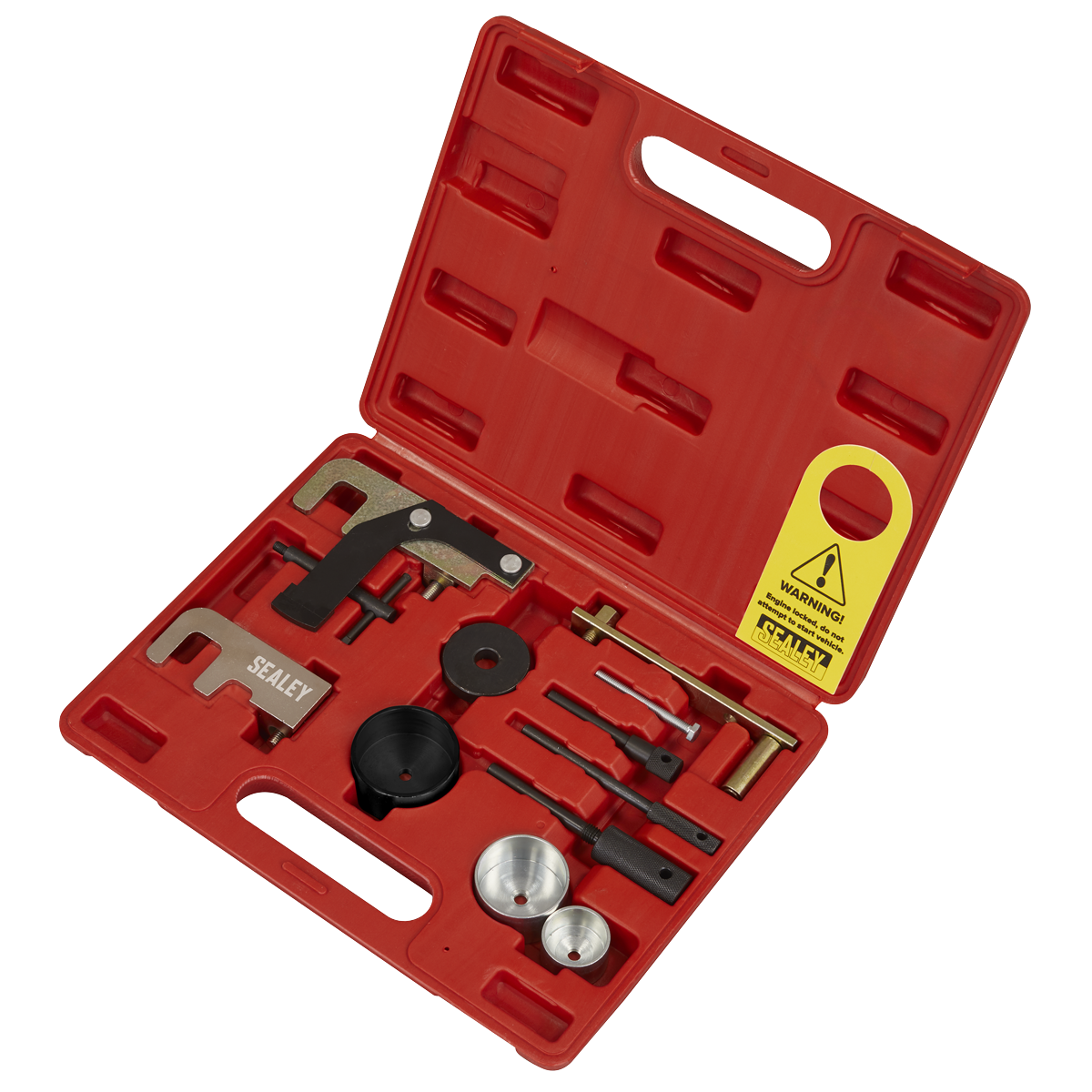Sealey VSE5871A Diesel Engine Timing Tool Kit for Dacia, Mitsubishi, Nissan, Suzuki, GM 1.5D/1.9D/2.2D/2.5D - Belt Drive