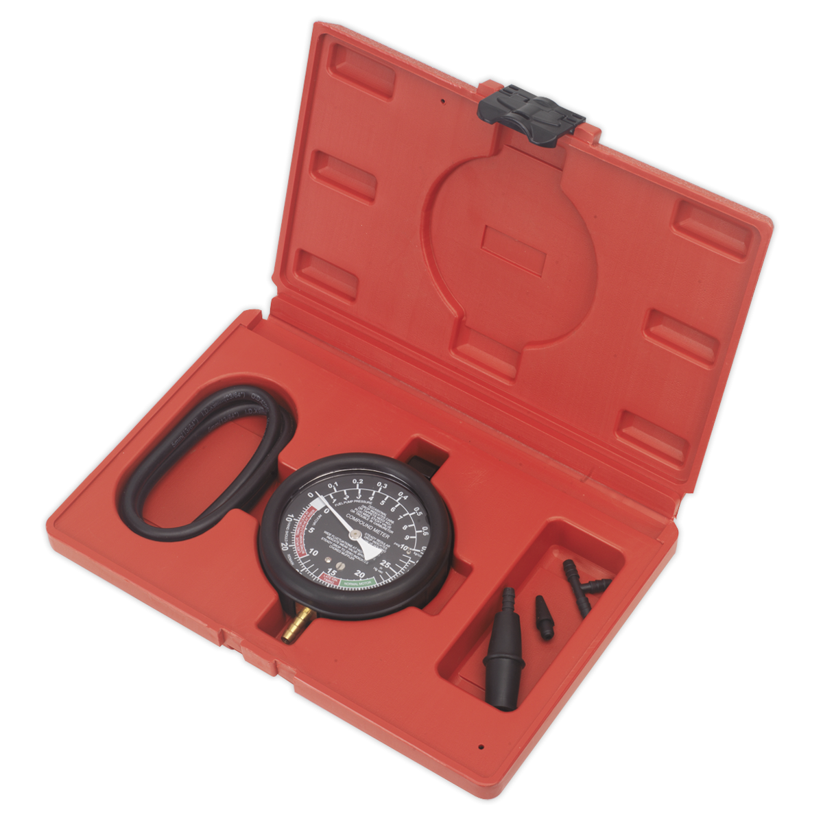 Sealey VSE952 Vacuum & Fuel Pump Pressure Test Gauge Set