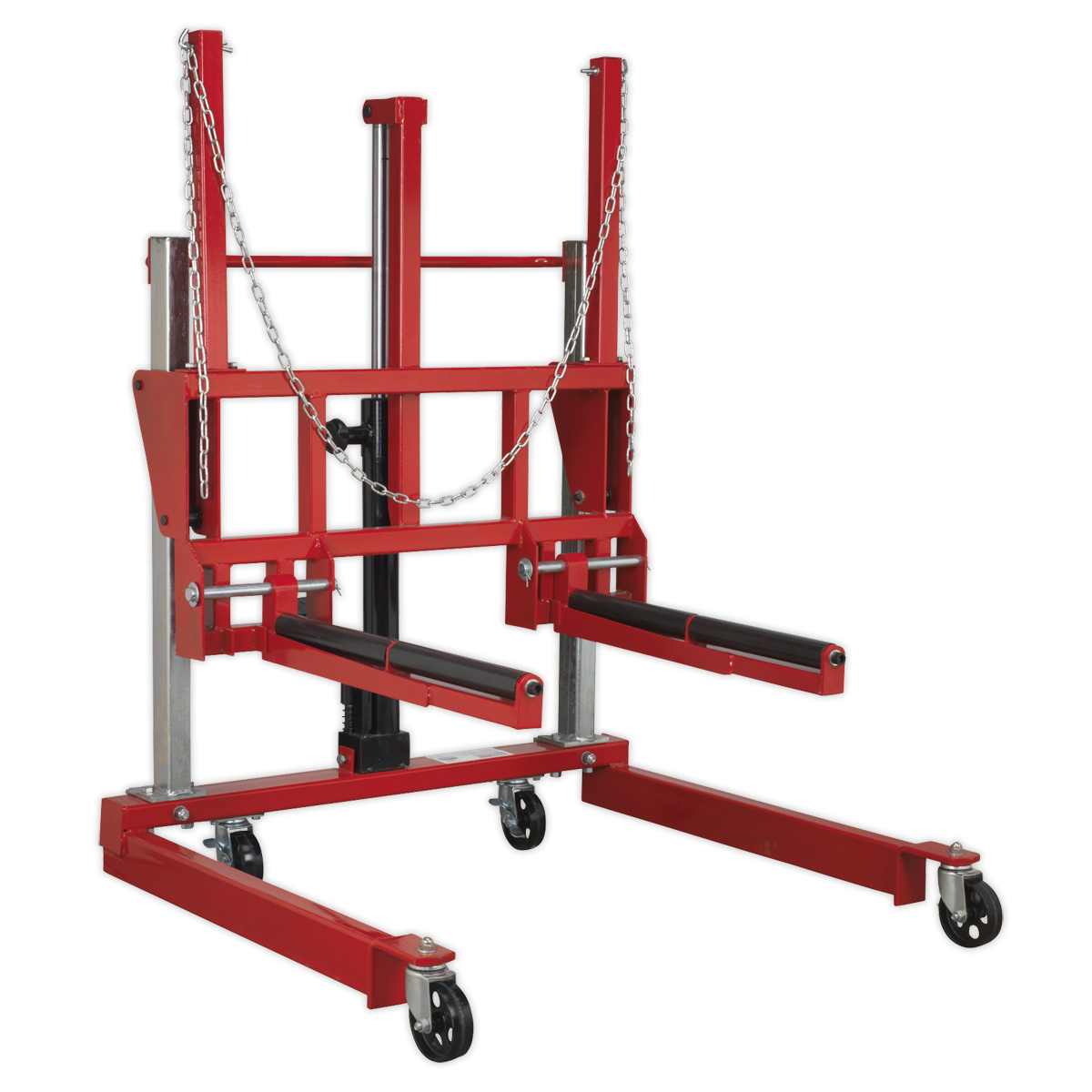 Sealey W508T Wheel Removal Trolley with Adjustable Width 500kg Capacity