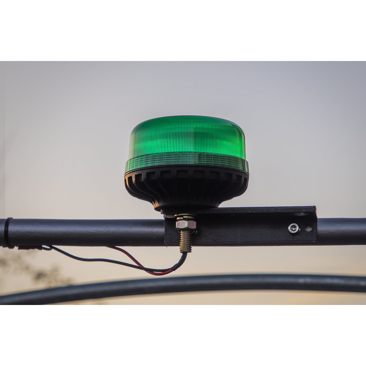 Sealey WB951LEDG Warning Beacon with 12mm Bolt Fixing 36W SMD LED 12/24V - Green