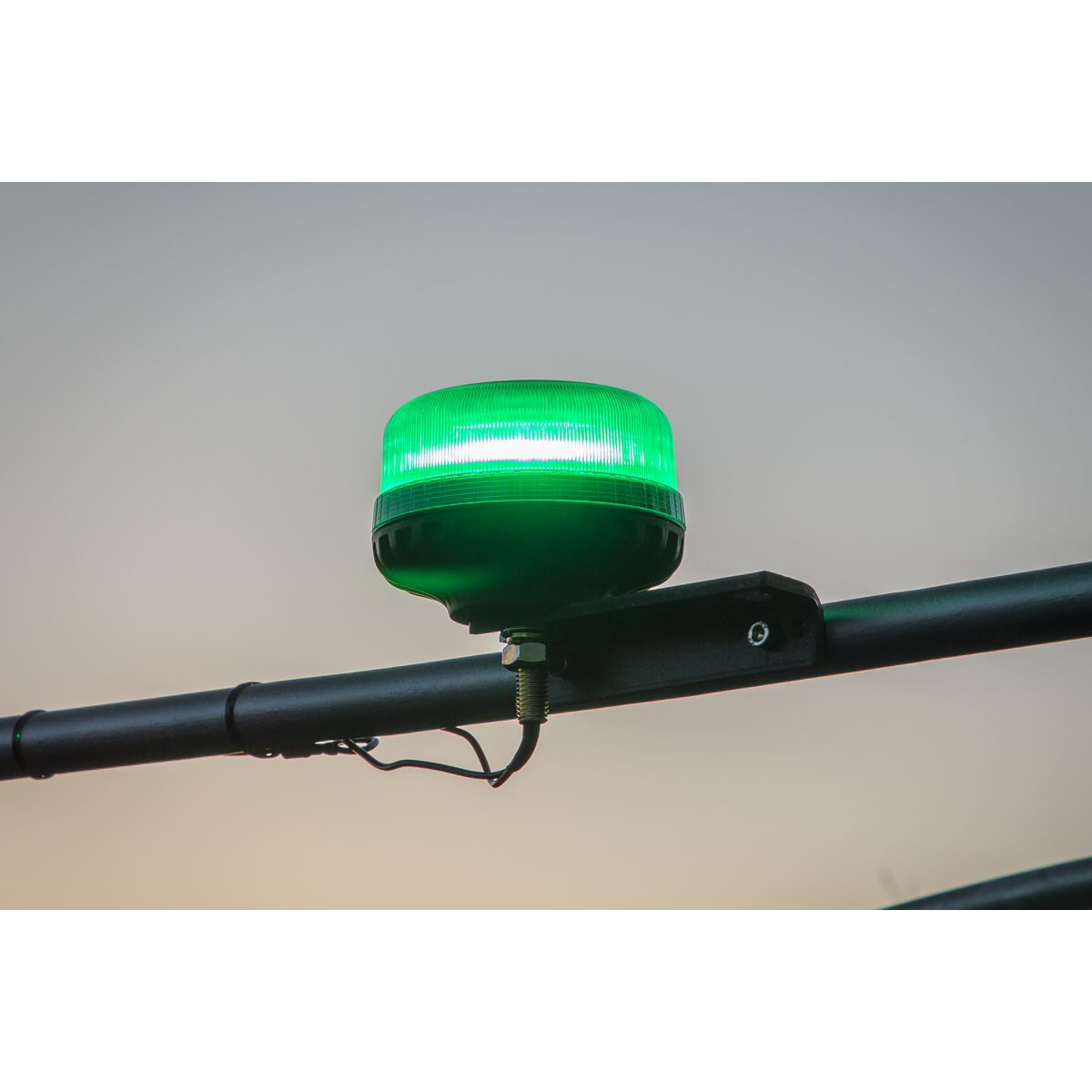 Sealey WB951LEDG Warning Beacon with 12mm Bolt Fixing 36W SMD LED 12/24V - Green