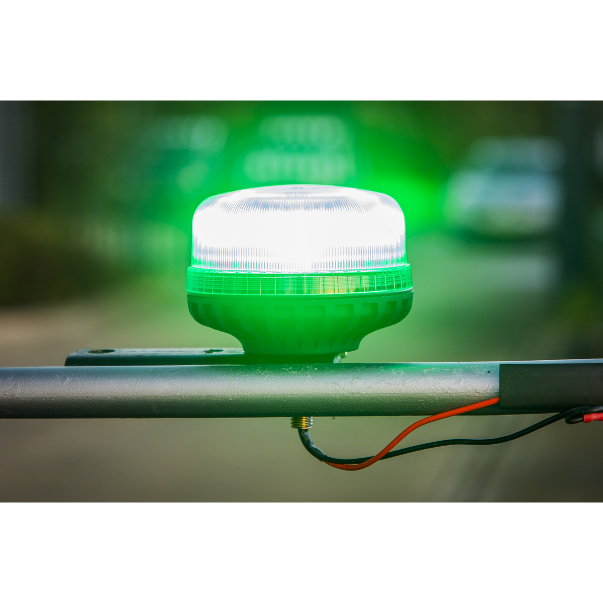 Sealey WB951LEDG Warning Beacon with 12mm Bolt Fixing 36W SMD LED 12/24V - Green