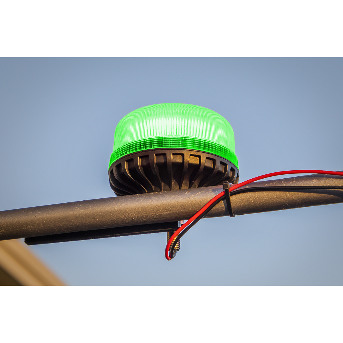 Sealey WB951LEDG Warning Beacon with 12mm Bolt Fixing 36W SMD LED 12/24V - Green