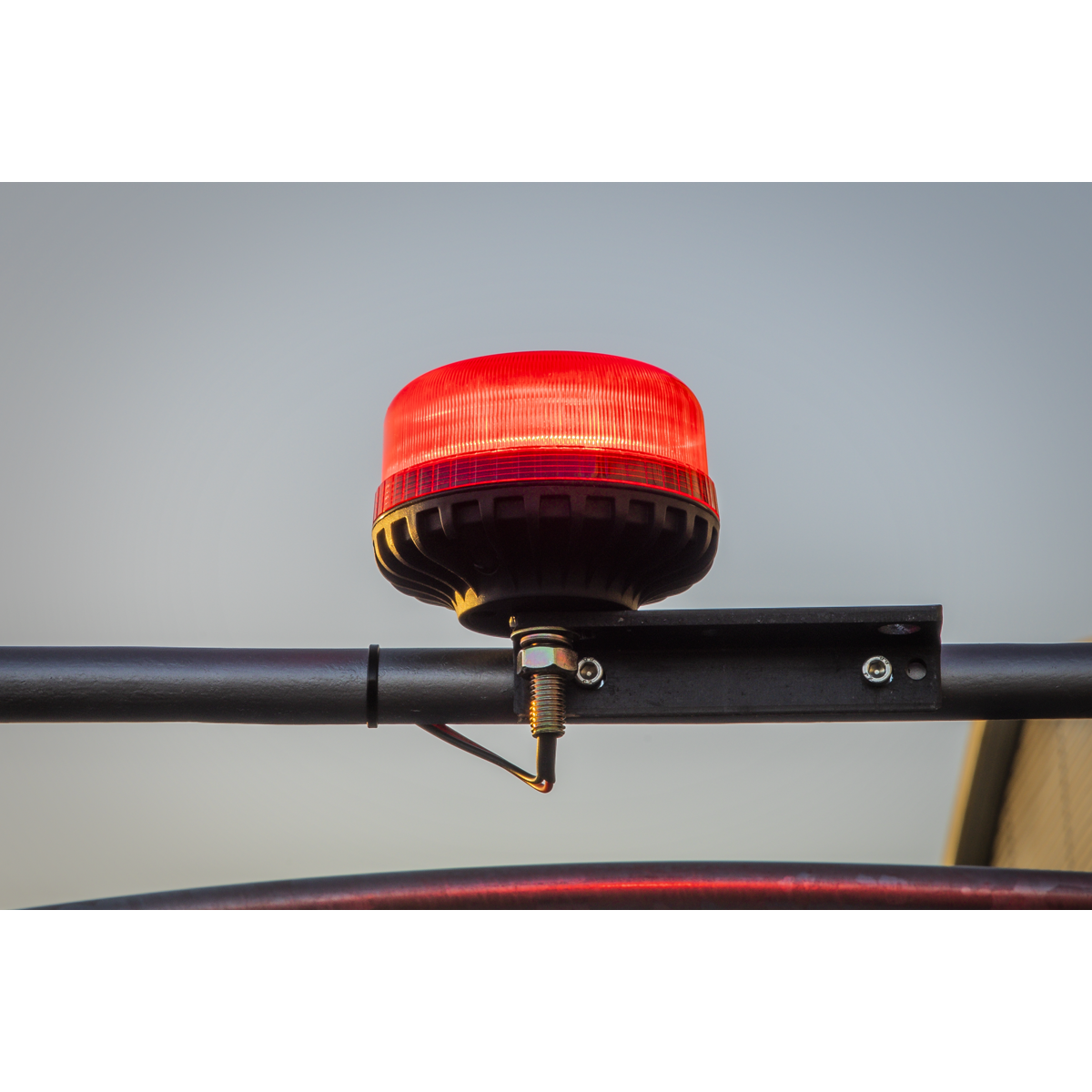 Sealey WB951LEDR Warning Beacon with 12mm Bolt Fixing 36W SMD LED 12/24V - Red