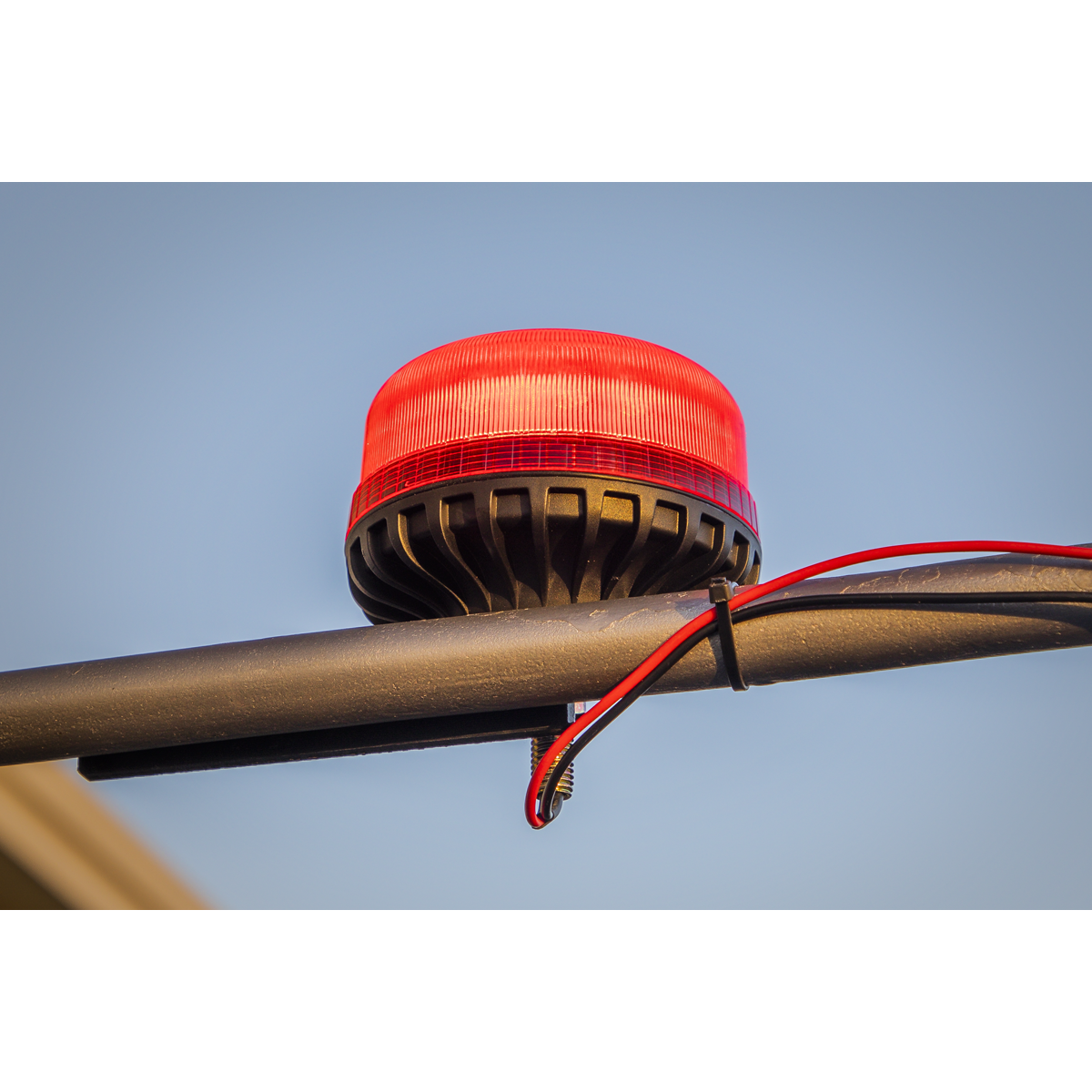 Sealey WB951LEDR Warning Beacon with 12mm Bolt Fixing 36W SMD LED 12/24V - Red